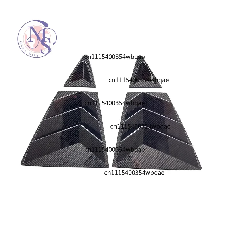 Rear Side Window Louver Vent Scoop Trim Cover For Corolla Sedan 2019-2023 Auto Exterior Accessories