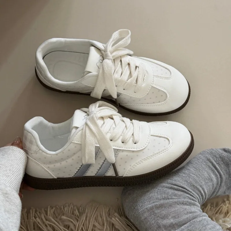 Children's Retro Ladies Casual Sneakers Soft Lace Up Flats Girls' Walking Tennis Shoes Zapatillas Mujer Tenis Childen's Shoes