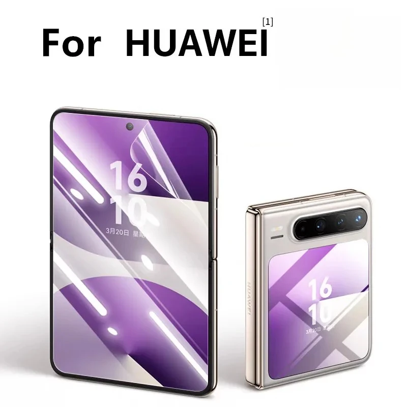 

3 in 1 Front Back Matte Soft Hydrogel Film Transparent For Huawei Pocket 2 Purs X Nova Flip S Front Back Screen Protector Film