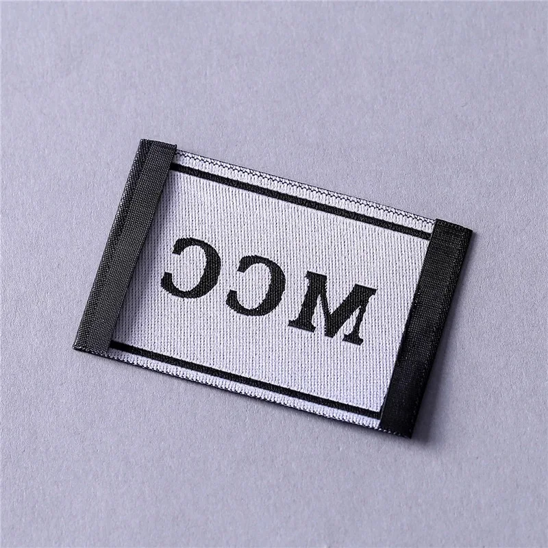 clothing labels private logo clothing washable woven labels and tags for couture garments 1000pcs/lot