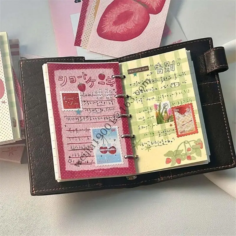 ملاحظة لزجة الفراولة لوحة كتابة جميلة لوحة مذكرات بسيطة وسادة من السهل كتابة وسادات ورق الملاحظات متعددة الوظائف. H05A