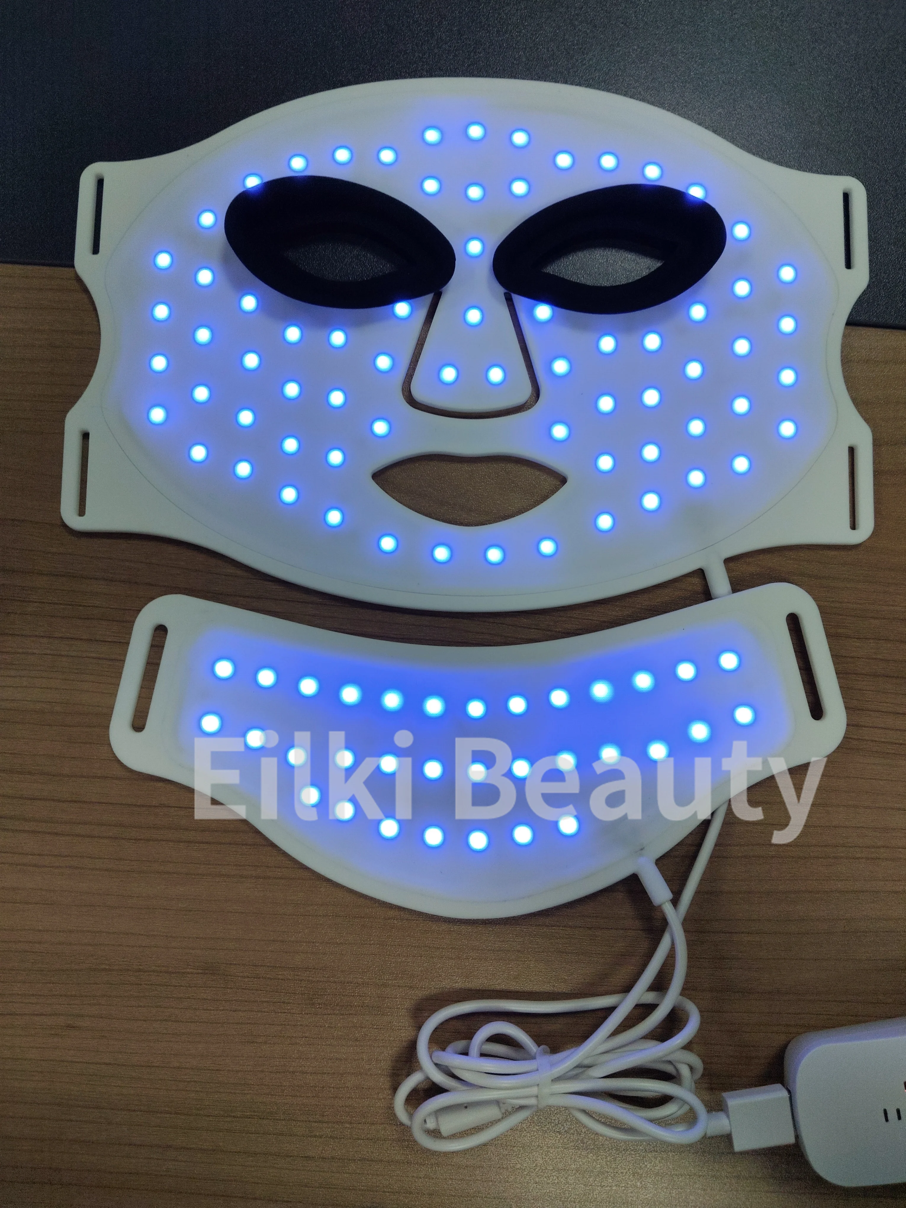 Home Use Flexible Silicone Face Neck 7 Colors LED Mask 210 Lamp Beads Red Light Photon Therapy Skin Rejuvenation Facial Mask