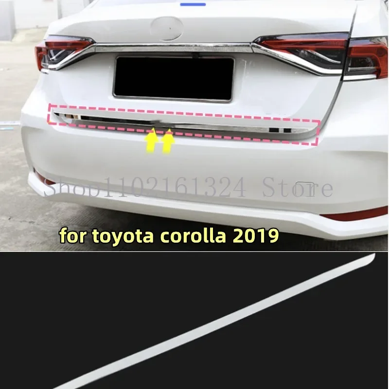 Fit for toyota corolla 2019 ailgate Rear Door Bottom Cover Molding Trim Stainless Steel back door trim car Accessories