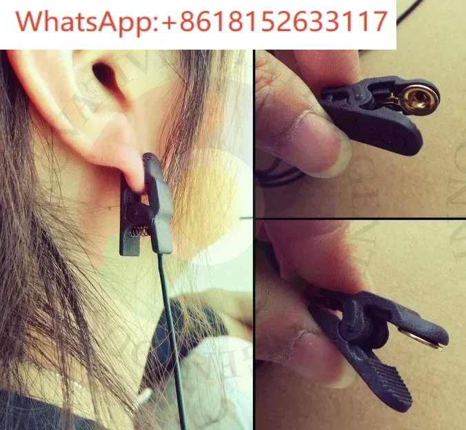 قطب مشبك الأذن EEG، قطب مشبك الأذن المطلي بالذهب، مناسب لـ Openbci / Tgam / Neurosky، إلخ