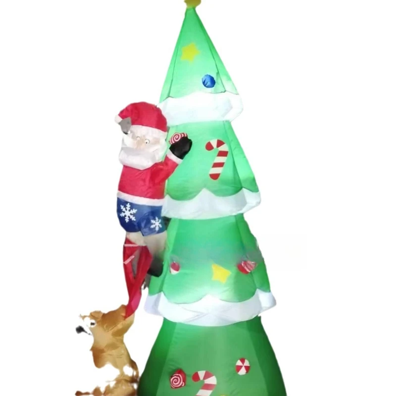 

2.1 meters dog bite old man Christmas tree air mold, Christmas inflatable