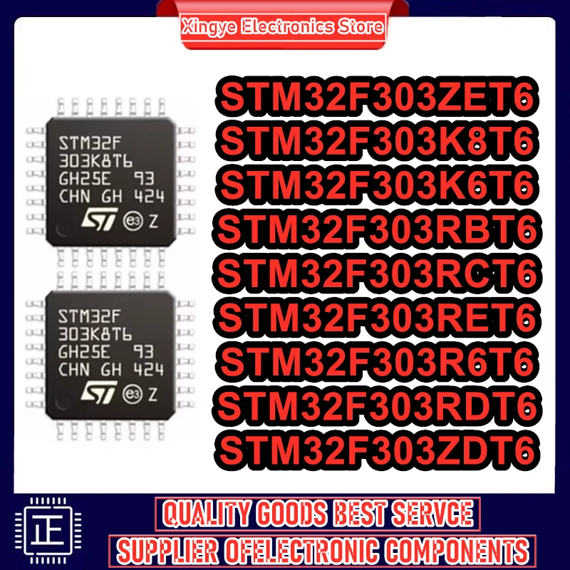 

5P STM32F303ZET6 STM32F303ZDT6 STM32F303K8T6 STM32F303K6T6 STM32F303RBT6 STM32F303RCT6 STM32F303RET6 STM32F303R6T6 STM32F303RDT6