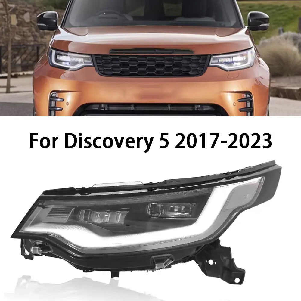 

Автомобильные передние фары для Land Rover Discovery 5, фары 2017-2023 светодиодный DRL, ходовые огни с динамическим поворотным сигналом