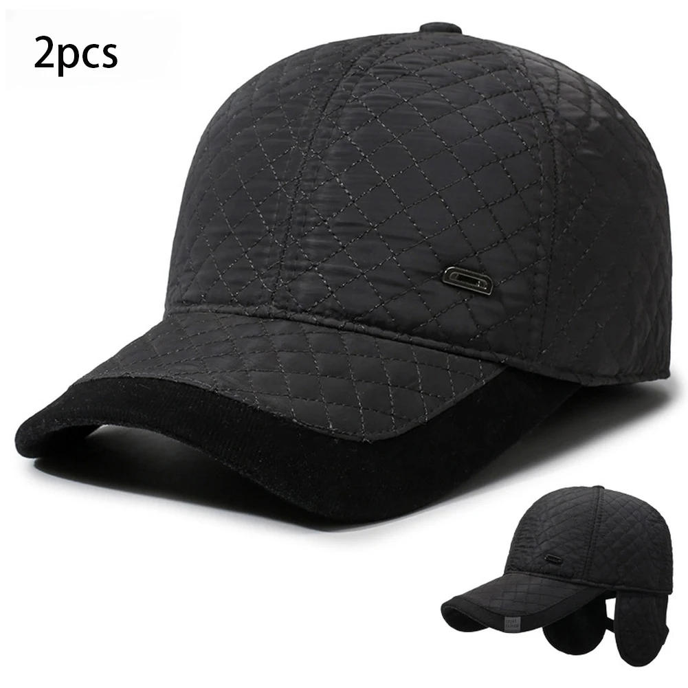 Two Pack Winter Cap with Ear Flap Protection and Soft Fleece Interior Built for Comfort in Freezing Conditions