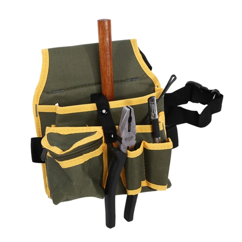 Canvas Electrician Tool Belt Carpenter Construction Holder Pocket Organize Dropship