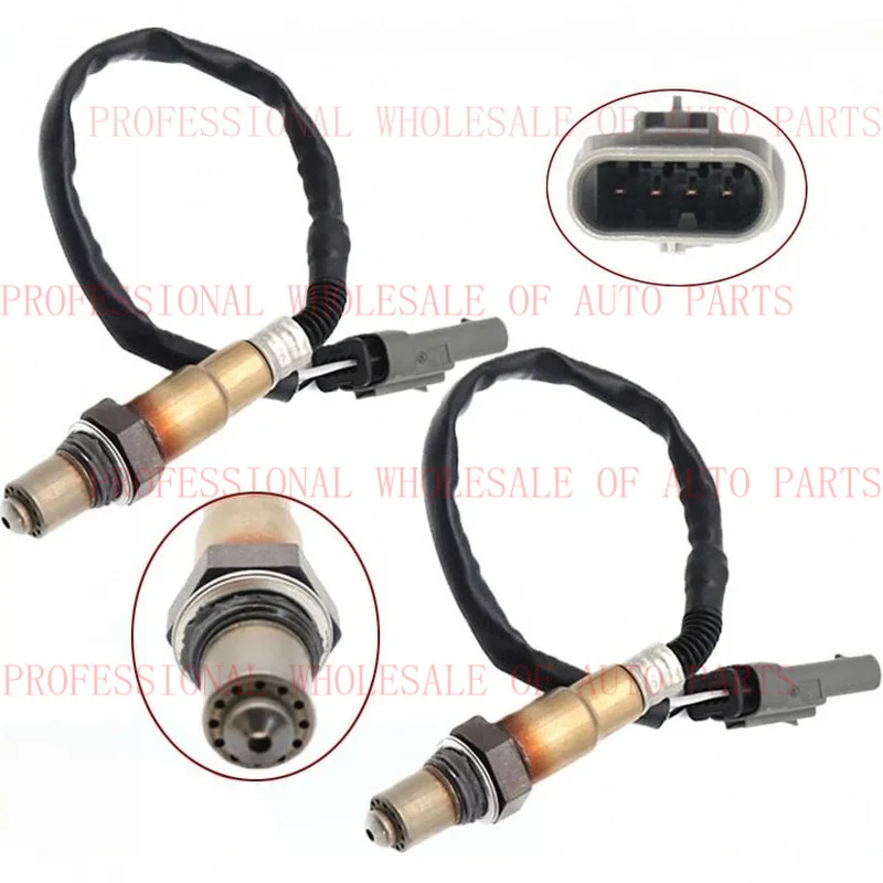 V+ 2PCS Oxygen Sensor Upper+Lower For 2016-2019 Chevrolet Cruze 1.4L Turbocharged