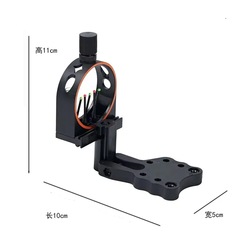 Archery 5Pin Compound Bow Sight Entry-level 0.019“ Optic Fiber for Beginner Practice Shooting Hunting Accessories Training Tool