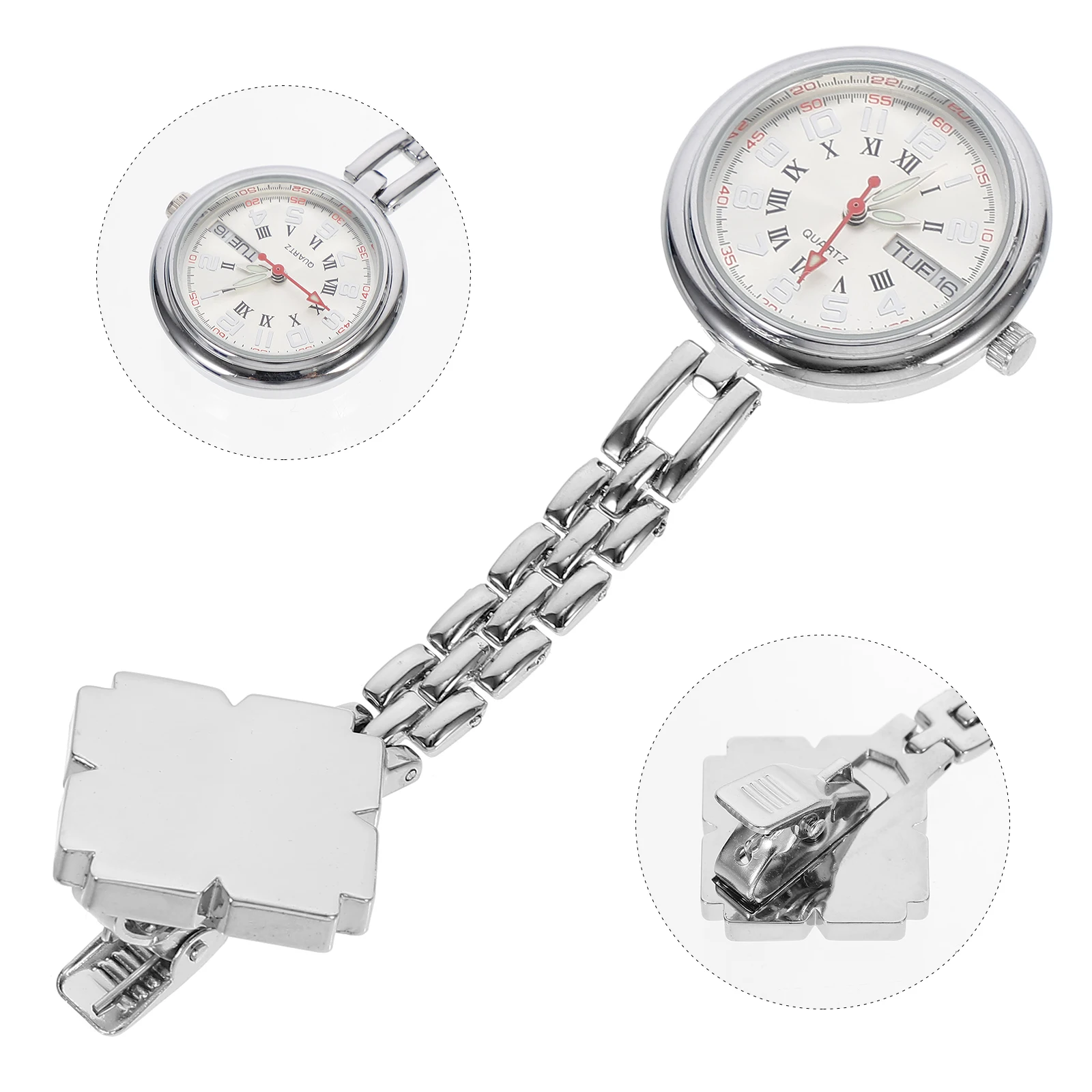 Nurse Pocket Dual calendar Medical Portable Watch Portable Alloy Glass Elderly Girls Children Kids Watches