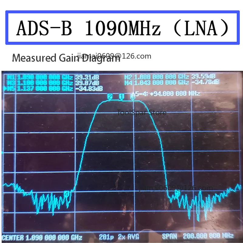ADS-B LNA Amplifier 1090MHz Bandpass Filter SDR Antenna Signal Gain Booster