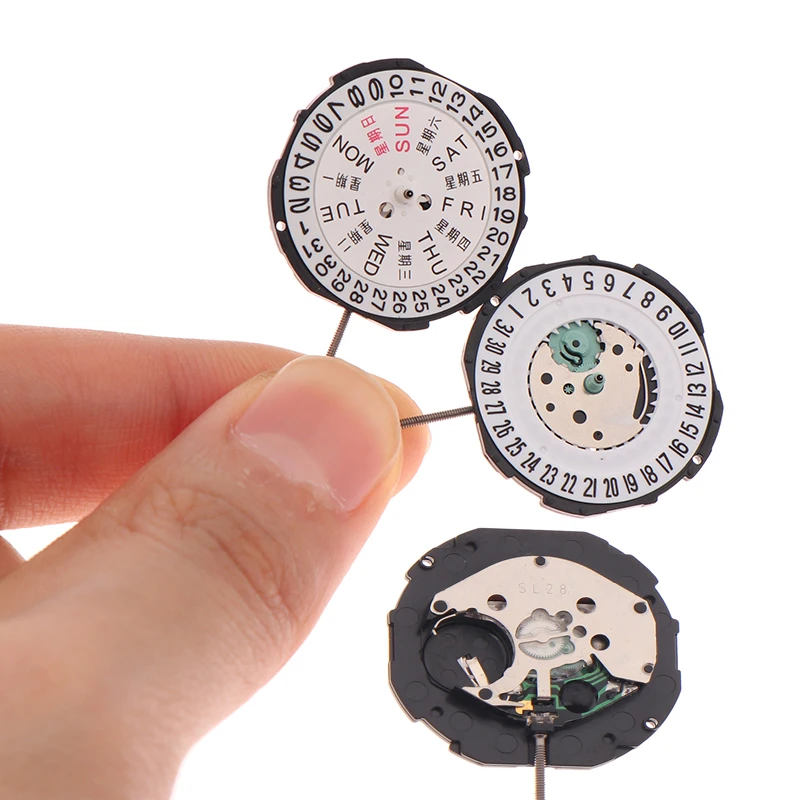 

Low Price Replacement for 2115-20z Movement, China Sunon SL28 SL28-6 Quartz Movement with Three Hands Calendar Date