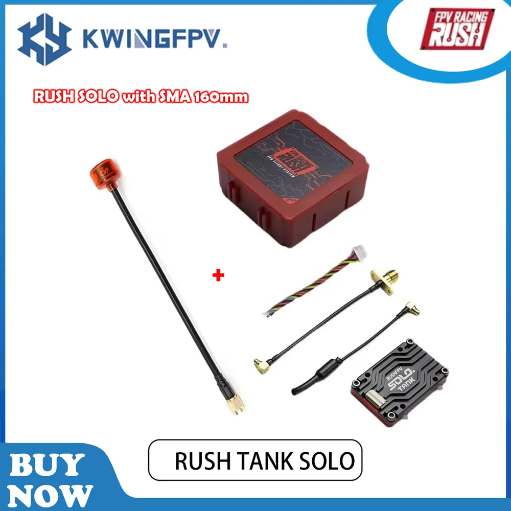 RUSH TANK SOLO VTX 1,6 W 2-6S transmisor de vídeo RUSHFPV antena Cherry LDS LHCP RHCP MMCX para Dron cuadricóptero FPV de largo alcance