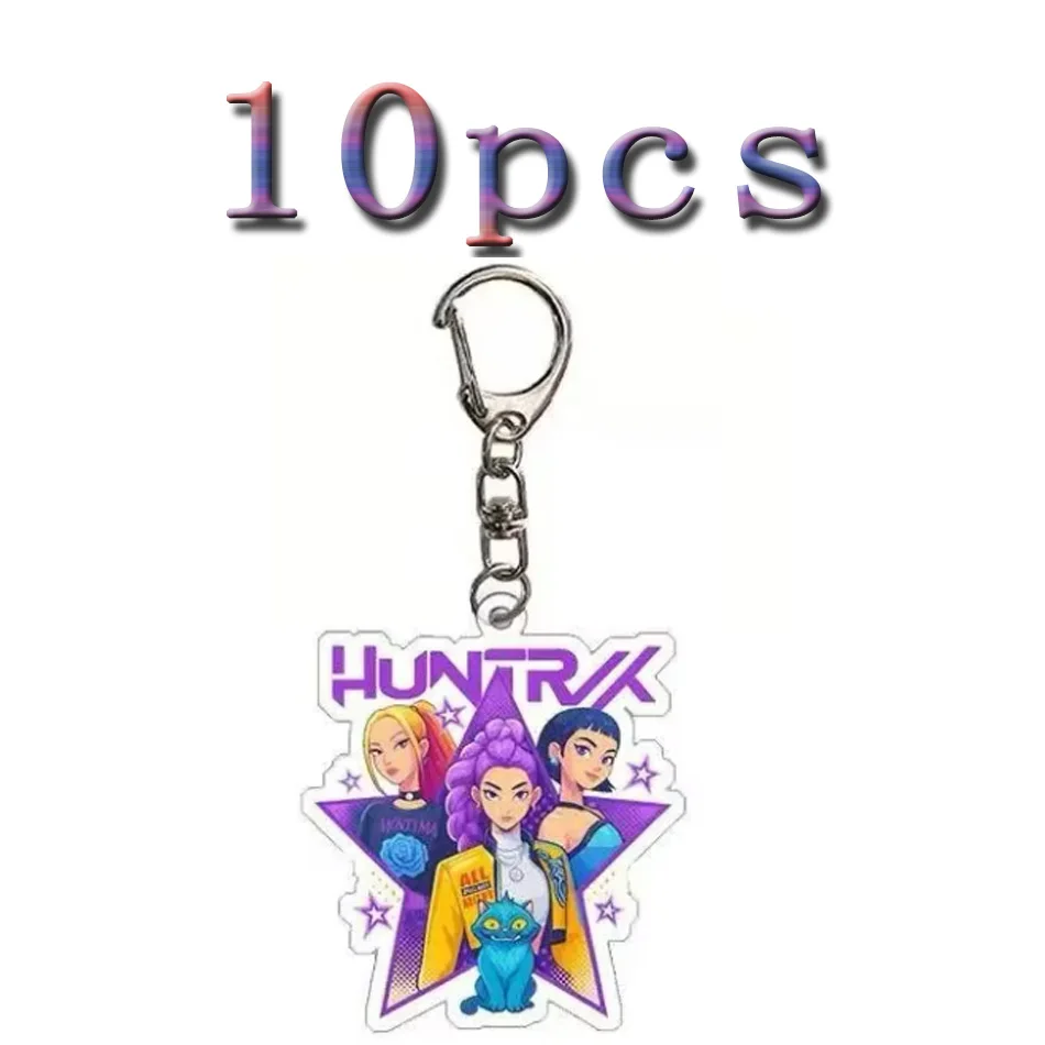 Kpop شيطان هنتر عيد ميلاد مفتاح سلسلة المشجعين حقيبة كيرينغ شيطان هنتركس Kpop المفاتيح هدايا لضيوف الحفلات Kpop ووريورز المفاتيح