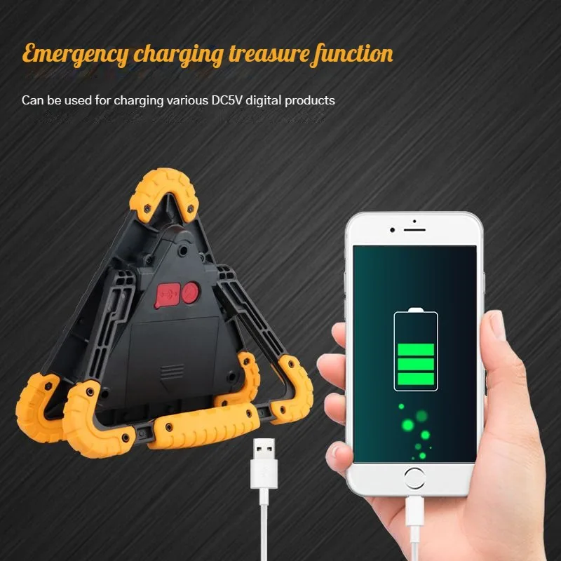 LV6040 Tripod Warning Light LED Multifunctional Car Emergency  Vehicle Triangle Safety Warning Shockproof Anti-Fall Anti-Slip