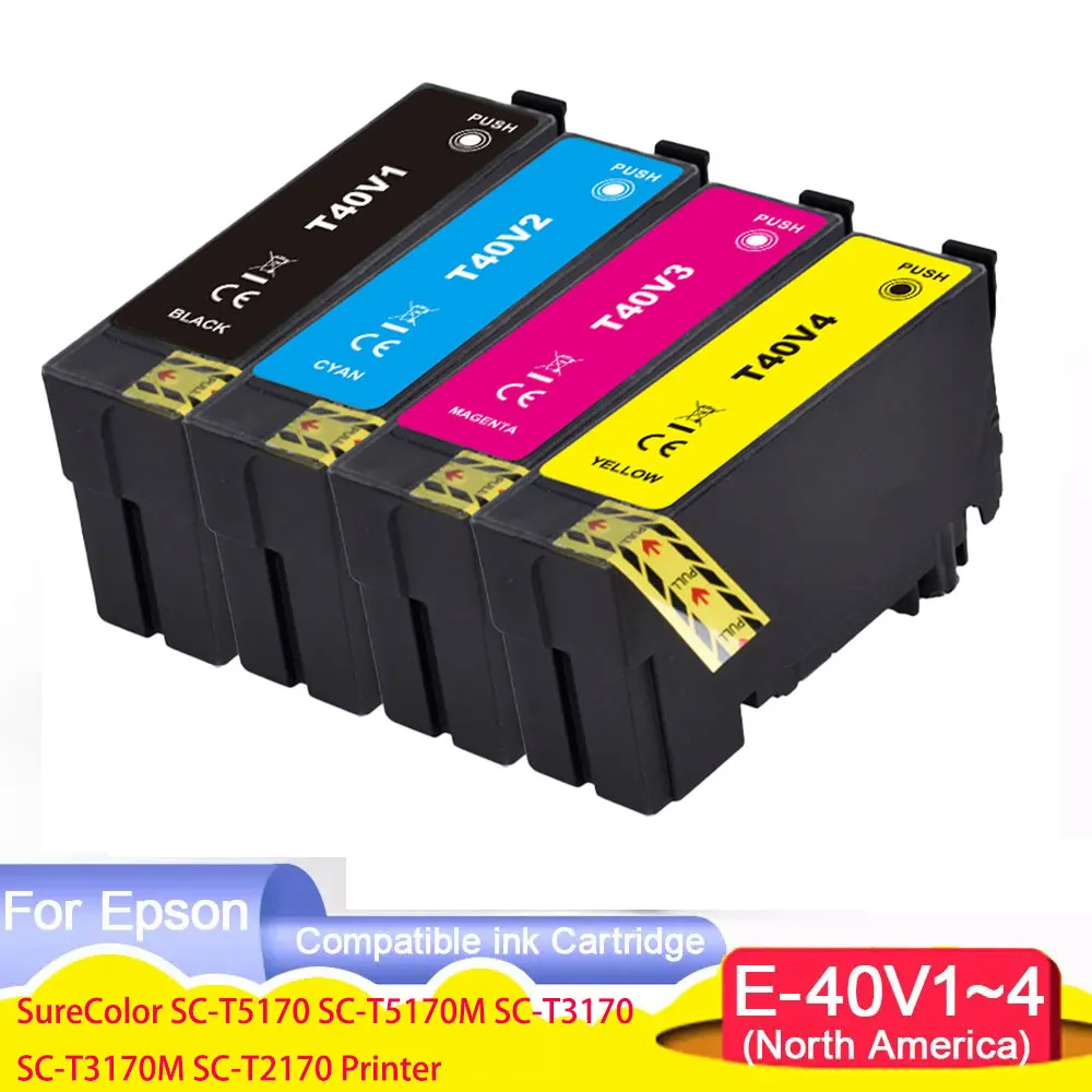 

T40V T40V1 T40V2 T40V3 T40V4 Премиум-совместимый картридж InkJet для принтера Epson SureColor SC-T5170 SC-T5170M SC-T3170