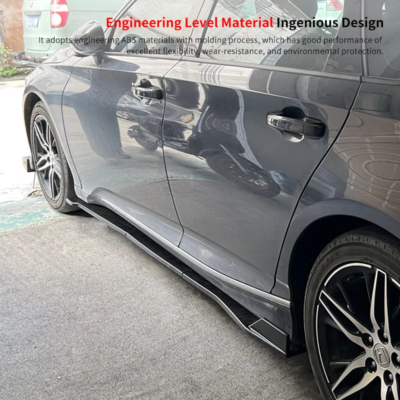 

For Honda Accord 2018-2021 2020 Car Side Skirts Extensions Splitters Body Apron Lip Car Trim Bumper Cover For Scratch Protection