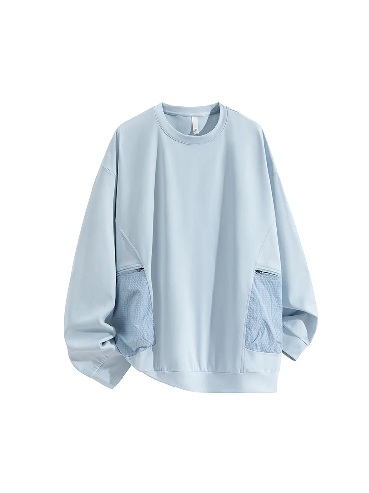 

Autumn Winter New Sle Heavyweight Hoodie Men's Faion Casual Loose Long Sve round Ne Sweatirt Comfortable Polyester...