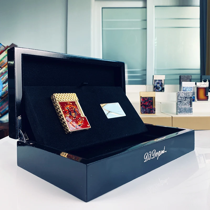 

Новая памятная серия, роскошная зажигалка с одним и двойным пламенем Ping Sound, бутановая зажигалка для курения сигарет с натуральной краской 11806