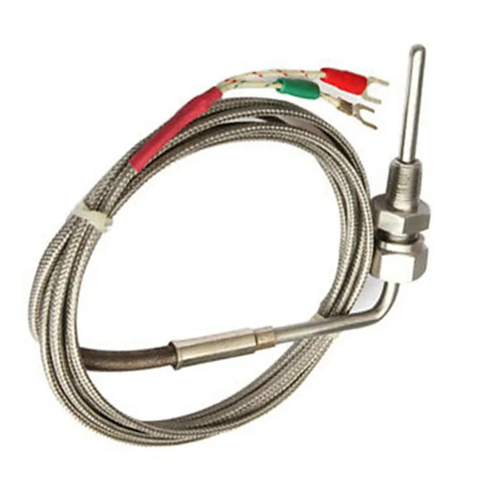Sonda do Sensor de Temperatura do Termopar tipo Egt k para Controlador de Temperatura de Aço Inoxidável Rosca Npt 1200 ° Cabo c 2m