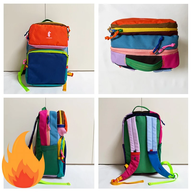 Mochila Alpaca Robot Dopamina, mochila de nailon para senderismo, mochila escolar de viaje ligera con correas transpirables