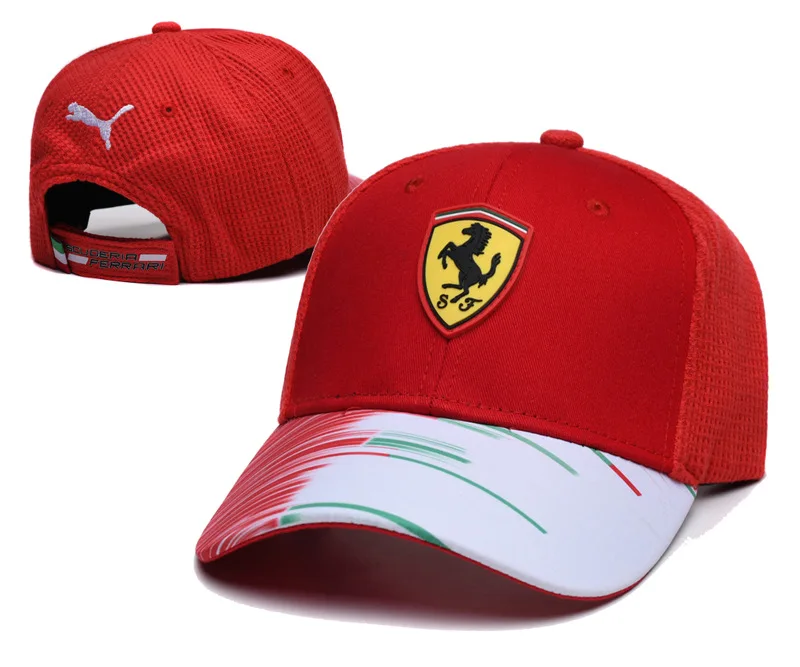 في الهواء الطلق الصيف قبعة رياضية قبعة بيسبول قابل للتعديل عادية واقية من الشمس قبعة لفيراري 488 روما لافيرياري 812 296 بورتوفينو F8 العنكبوت