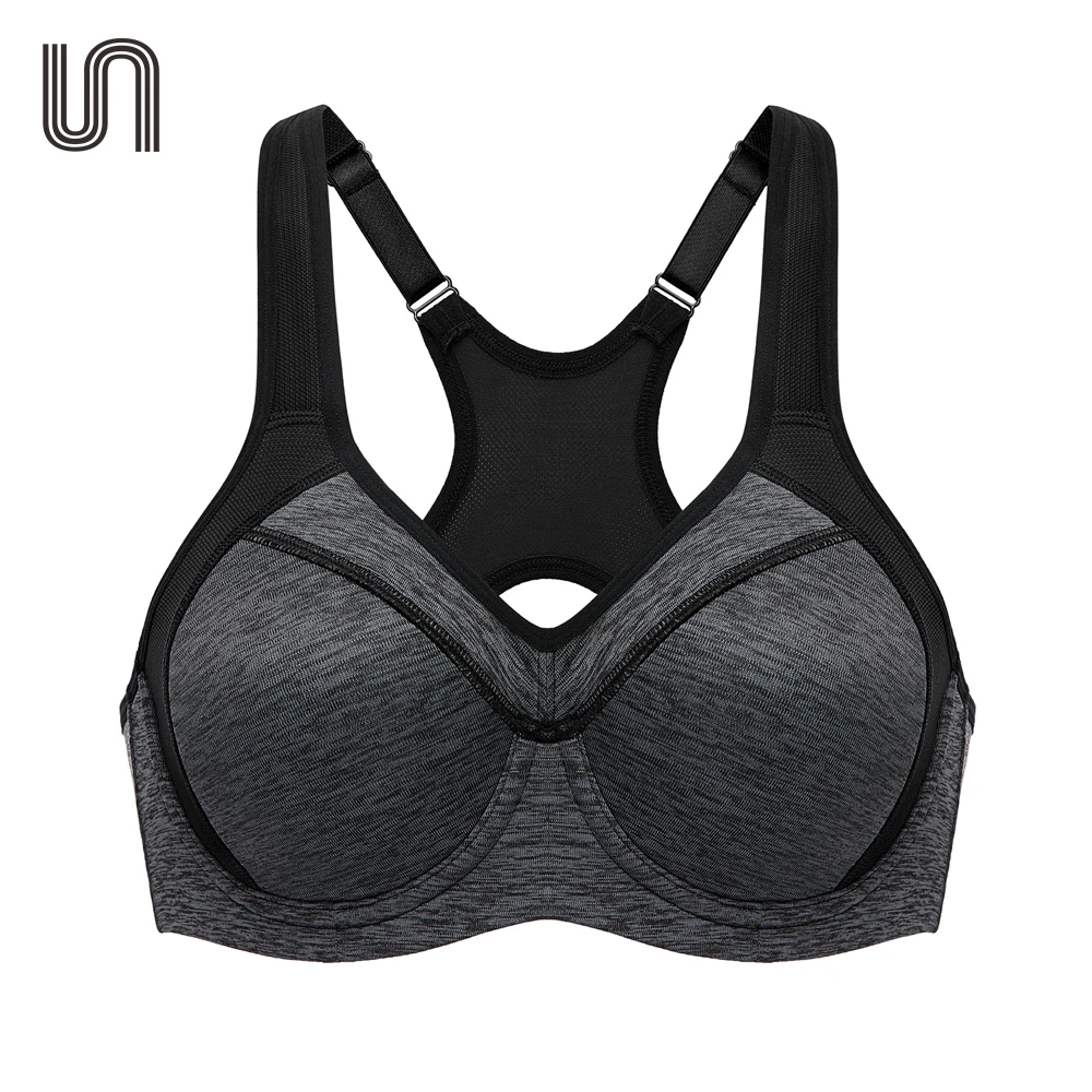 

Bra Women High Impact Sports Racerback Underwire Lightly Pad Support Workout Tops Fitness Sportswear Underwear Brassier