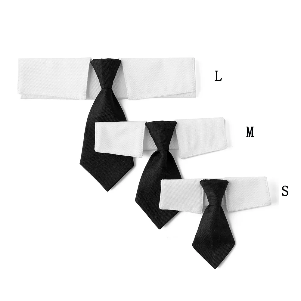 Dog Necktie Collar Soft Polyester Dog Bow Tie Handsome Style For Daily Wear Wedding Birthday Valentines Costume Small Medium Pet