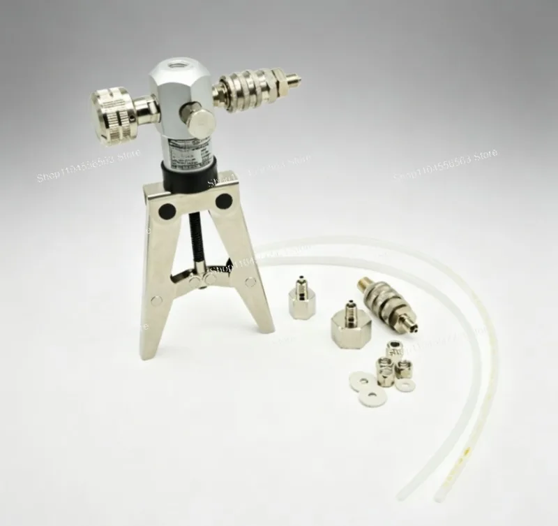 

Handheld Pneumatic Pressure Pump Calibrator, Portable 20Bar Manual Hand Pump for Pressure Gauge Transmitter Calibration