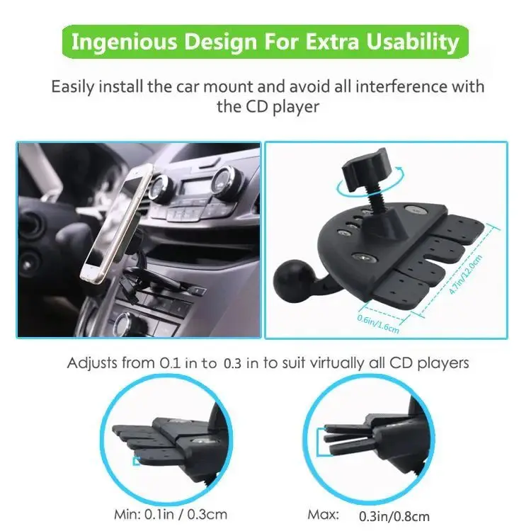 Für Magsafe Telefon Halter Magnetische Auto CD Slot Halterung Unterstützung Mobile Halterung Zelle Clip Für iPhone 16 15 14 13 12 11 Samsung Xiaomi – Detail 8