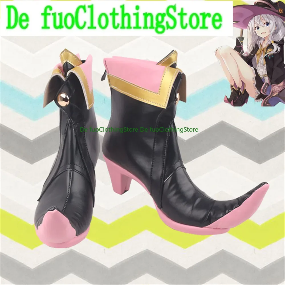 

Majo no Tabitabi Elaina Cosplay Shoes Boots Game Anime Carnival Party Halloween DefuoClothing Shoes Store