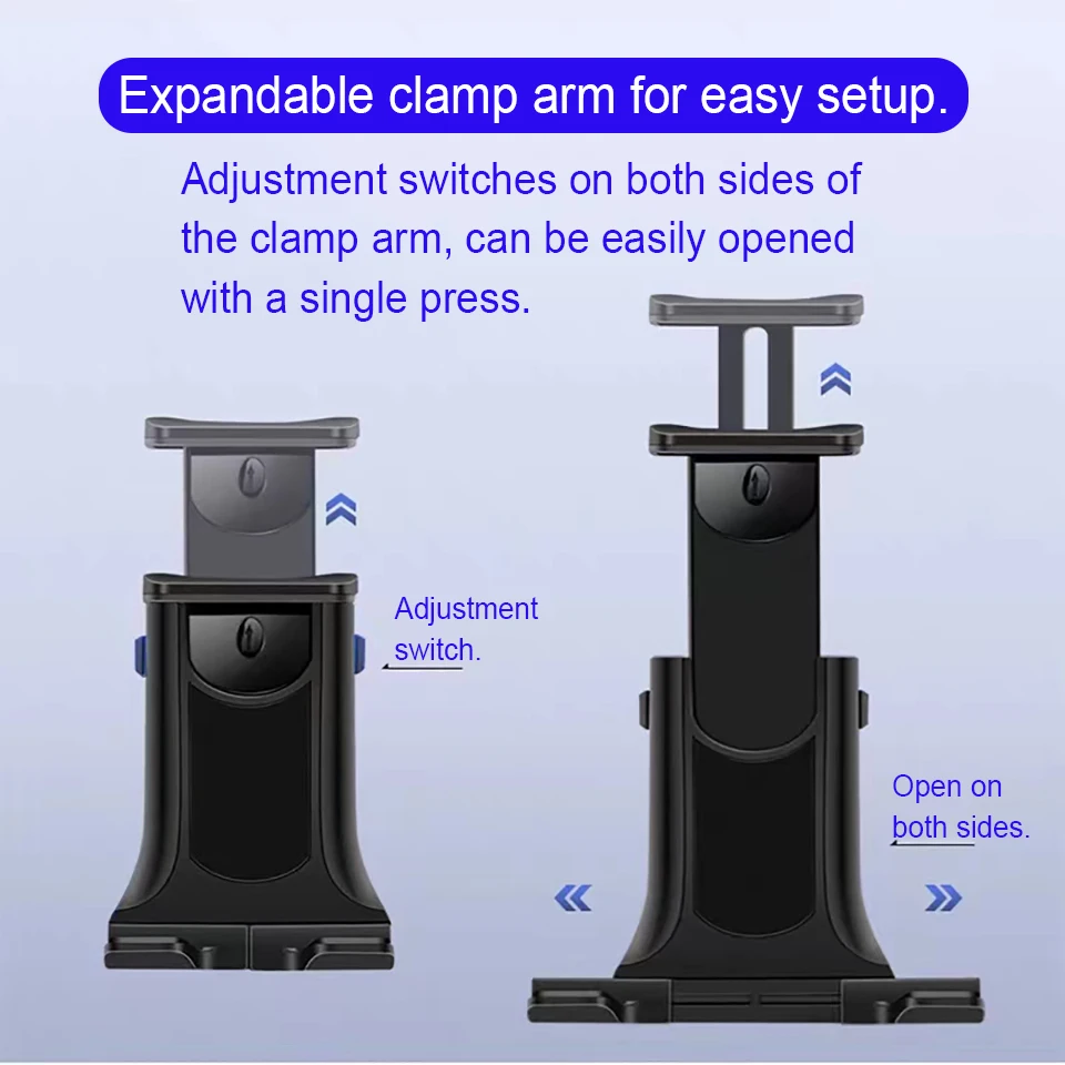 Universal Tablet Stand Long Arm Windshield Mobile Cellphone Car Mount Bracket Holder For 4-12.9 Inch iPhone iPad Pro Air GPS MP4
