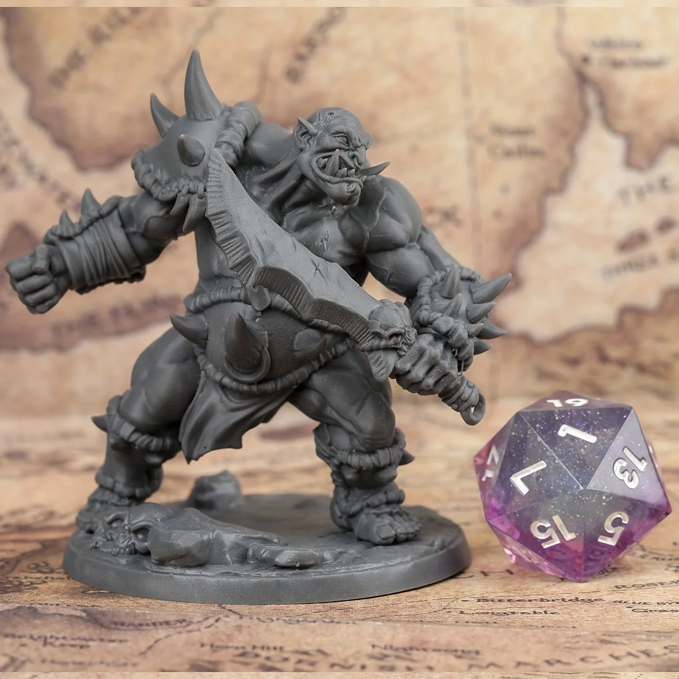 Sci-Fi Orc Squad Miniature Set - Fantasy TTRPG Figures, Collectible Models, Great Gift for Hobbyists & Tabletop Roleplaying view 3
