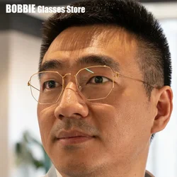 Screwless Glasses Frame Polygon Men Women Eyeglasses Frames Eyewear Fashion 2024 Denmark Brand Esben Design Air Rim Lightweight