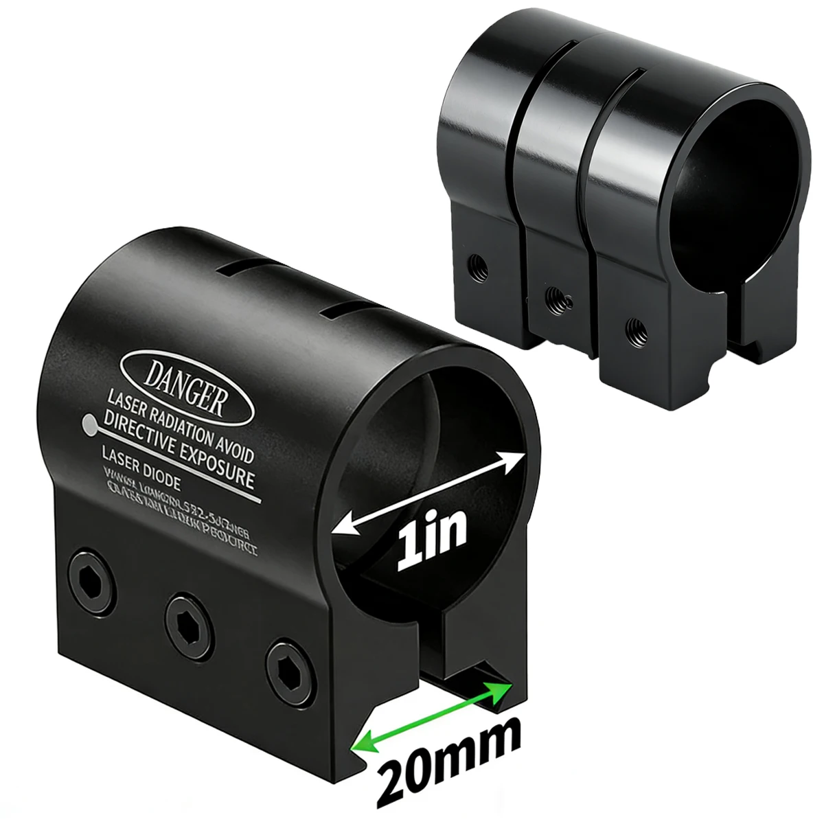 Tactical 1PCS Sight Aluminum 20mm Mount Scope Base 25.4mm Tube Laser Base for Picatinny Rail Mount Scope Accessories