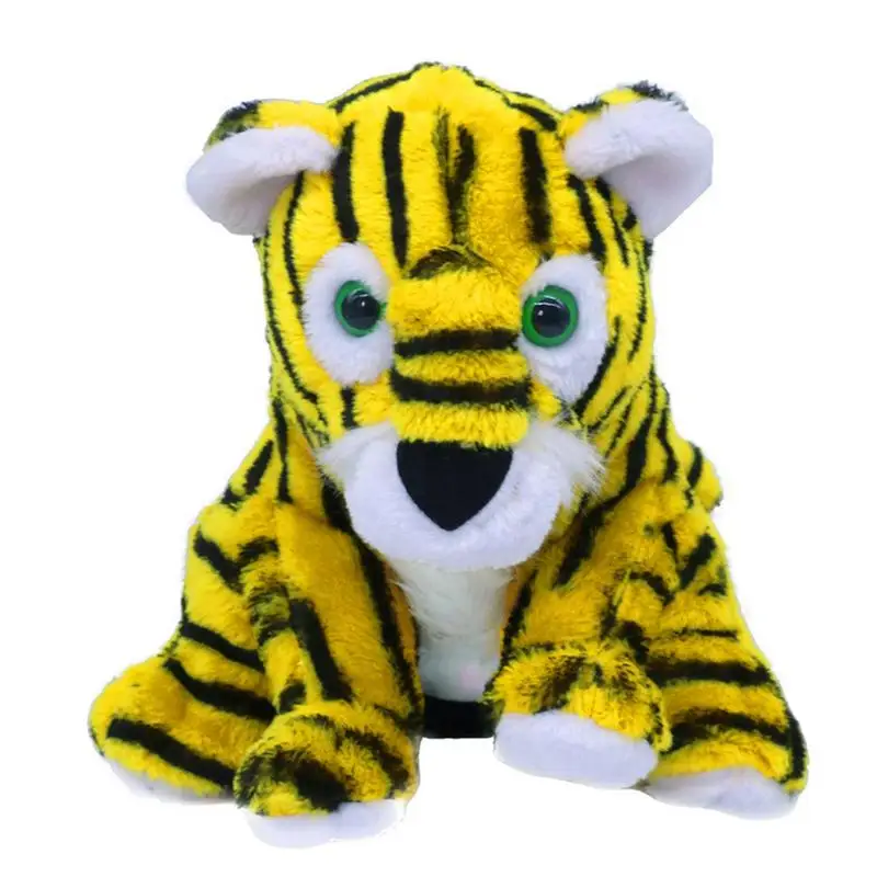 Funny Golf Driver Headcover Cartoon Tiger Driver Headcover Stuffed Golf Club Covers For Woods Functional Golf Accessories Fit