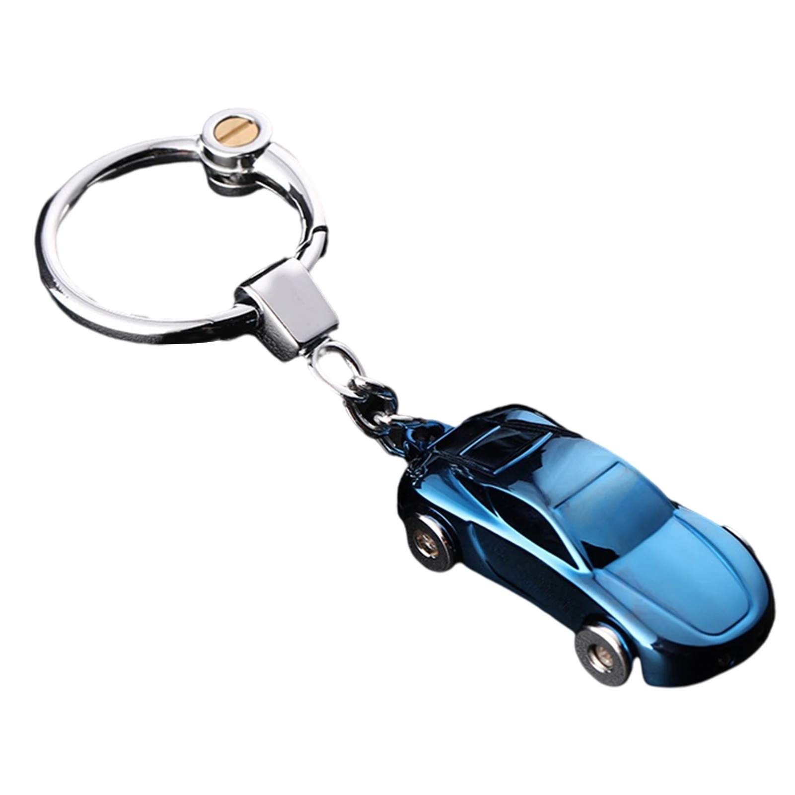 Mini Car Model Keychain Decor With LED Portable Durable Flashlight Backpack Hanging Pendant Not Easy to Deform