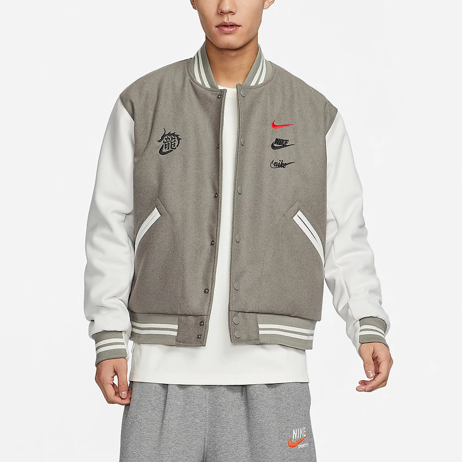 

Официальная весенняя мужская повседневная спортивная куртка Nike в стиле пэчворк FZ6372-029