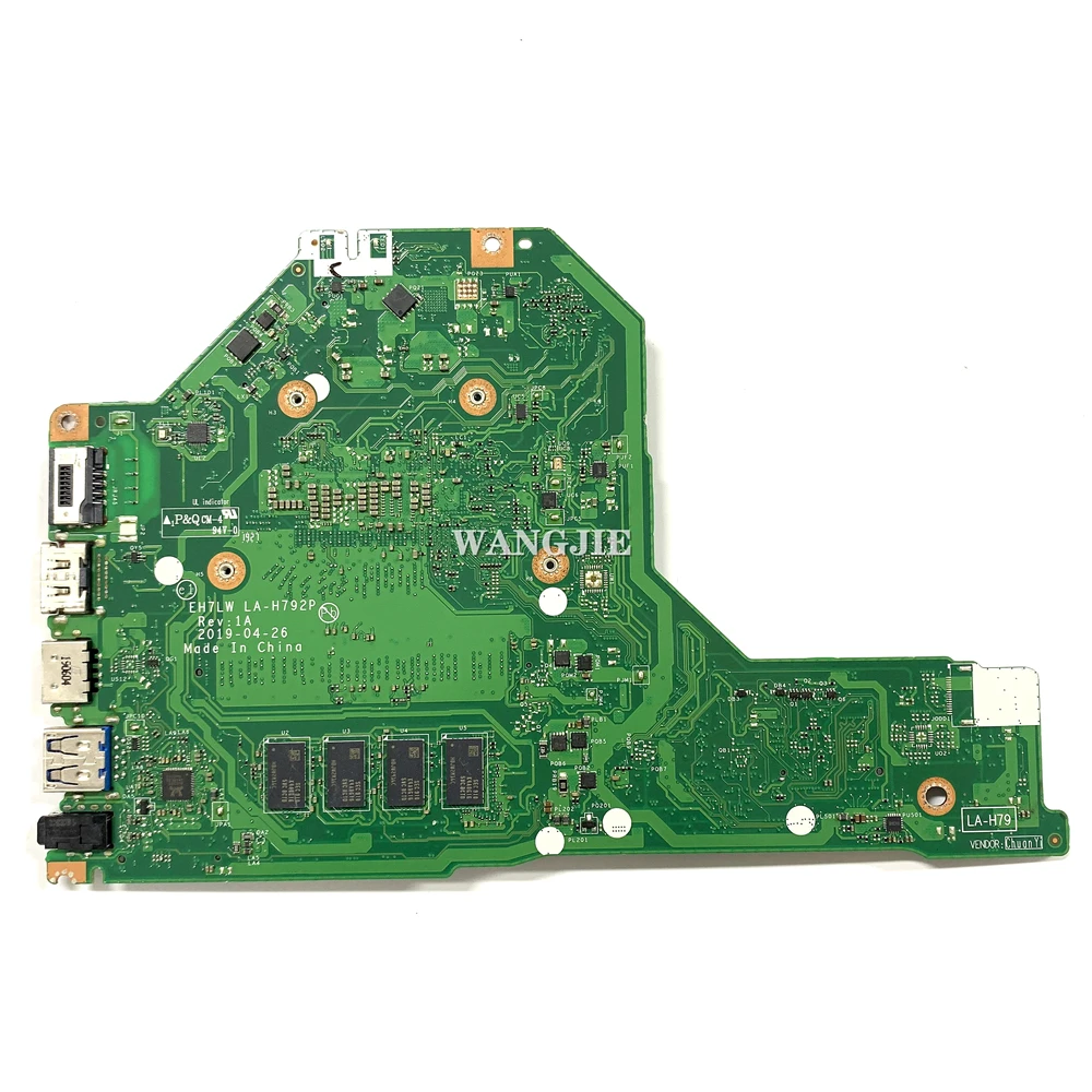 

EH7LW LA-H792P NBHM211002 For Acer Aspire 3 A315-54 Laptop Motherboard SRGKY I5-10210U NBHLY110031 I7-10510U 4G RAM 100% Working