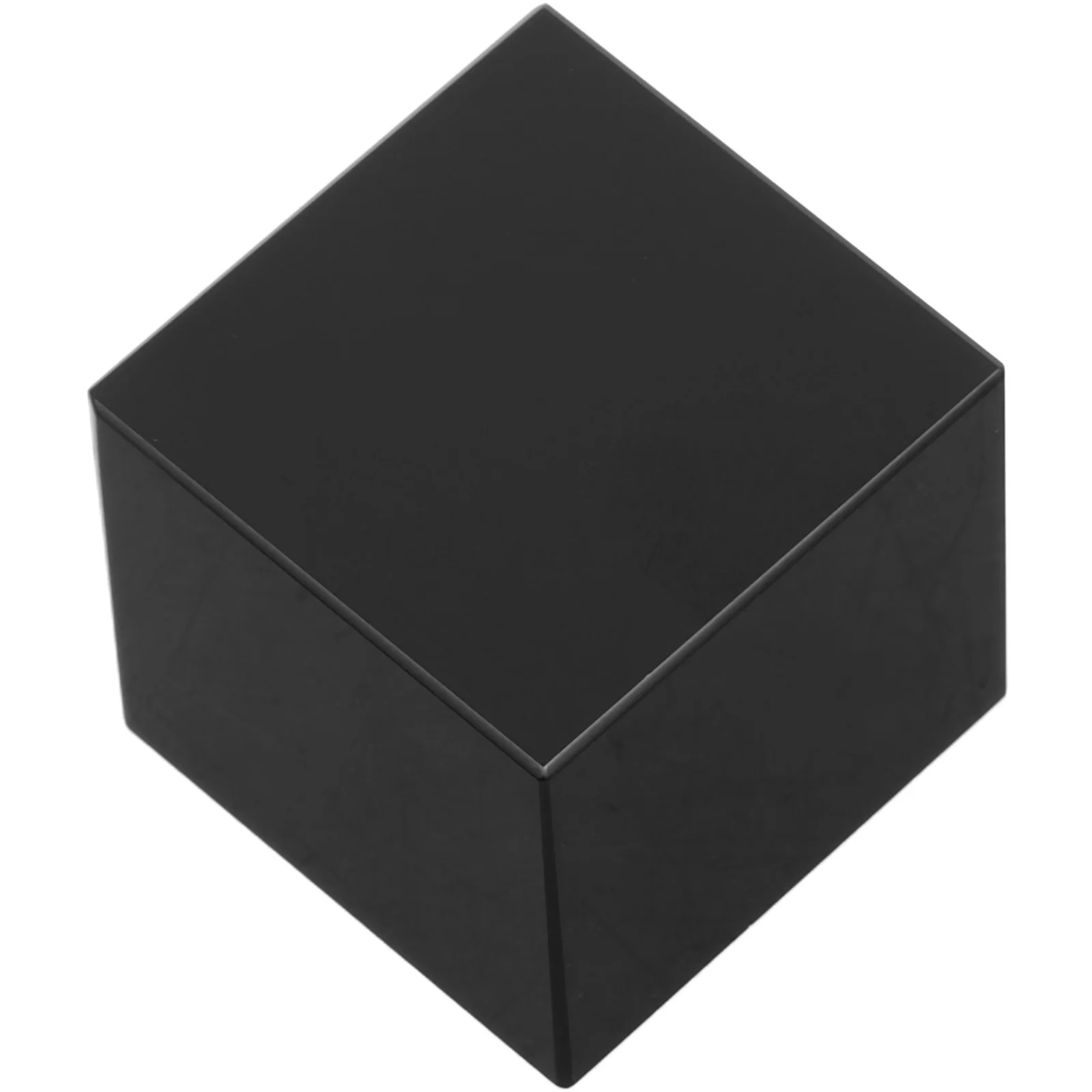

Black Obsidian Ornament Natural Craft Decor Carved Smooth Mini Crystal Cube For Home Office Desk Decoration