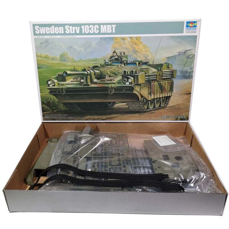 트럼펫 1/35 스웨덴 Strv 103C MBT 플라스틱 조립 퍼즐 모델 장난감