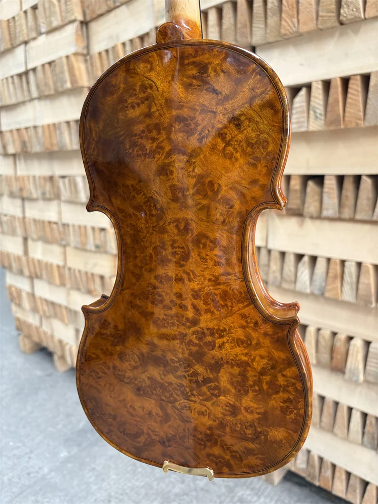 ACTUAL PHOTO Beautiful Bird-eye Wood Hand Crafted Cкрипка 4/4 كمان  Fiddle Free Violin Case Bow violin accessories