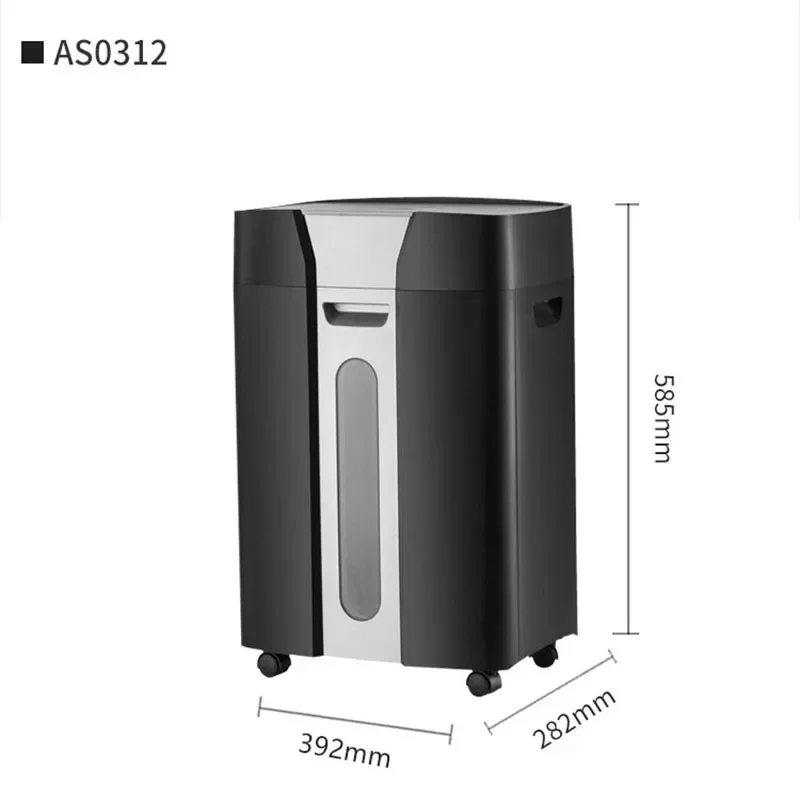 Upgrade 25.6L Office Paper Shredder Home Electric Silent Paper Shredder Crusher Destroyer Paper Documents High Power Cutting Mac