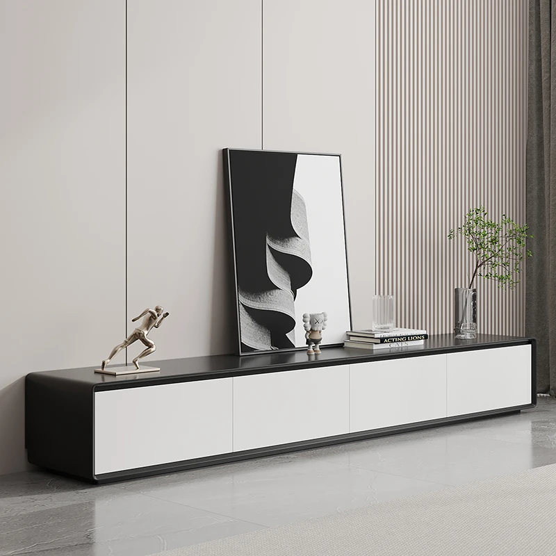 تصميم لامع حامل تلفاز كبير أدراج رخيصة تمديد الحد الأدنى مصمم حامل تلفاز حديث فاخر Soportes De Tv أثاث المنزل