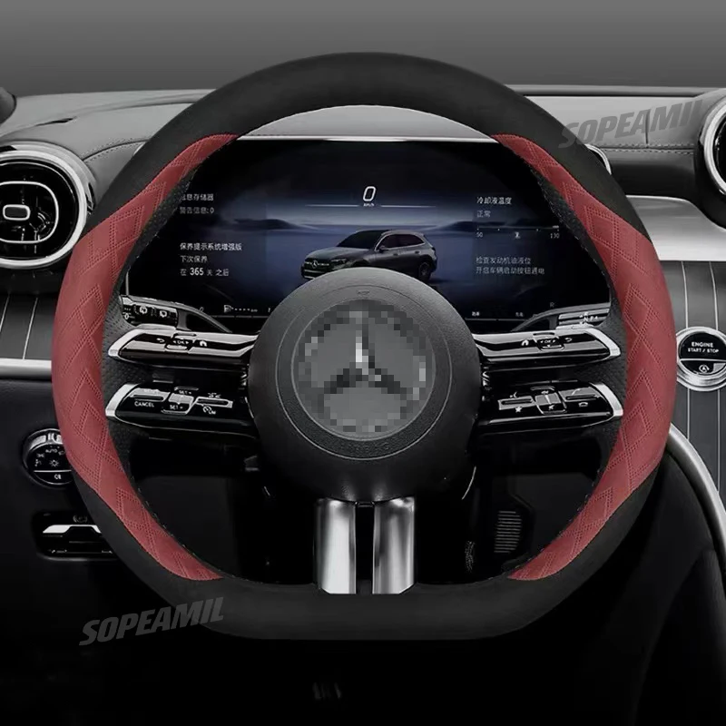 

Car Steering Wheel Cover For Mercedes A B C E R V CLASS CLA GLC GLK ML SLK VITO W123 W124 W203 W204 W176 W177 W212 W213 W221 245