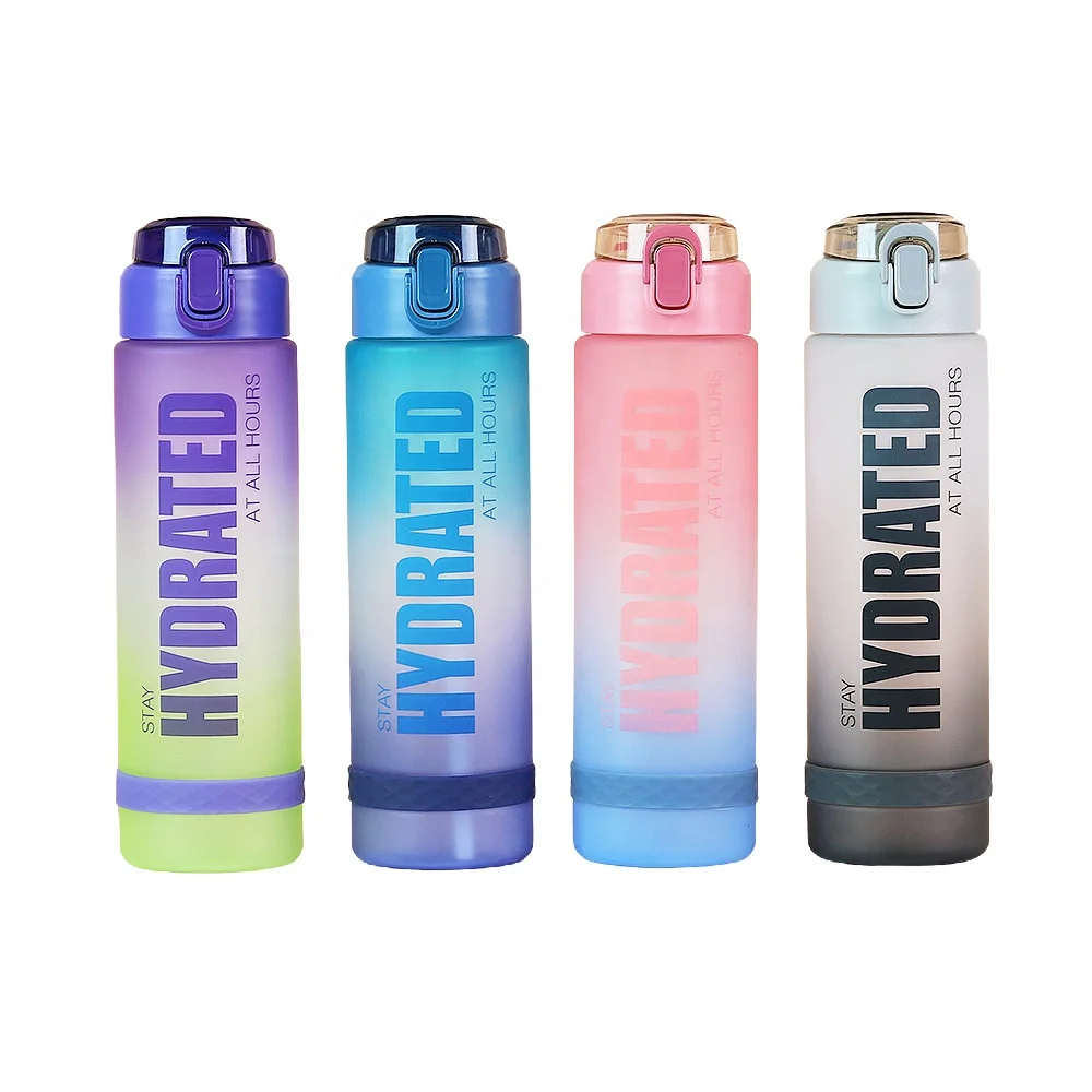 

STLF Large Capacity Portable Handheld Plastic Water Bottle with Straw for Outdoor Sports Fitness Bicycle Use Made Durable PC Mat