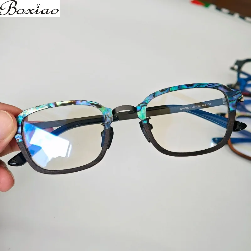 

Винтажные очки из сандалового дерева, мужские роскошные очки из чистого титана, женская оправа для очков из натурального ветра, близорукость, пресбиопия.