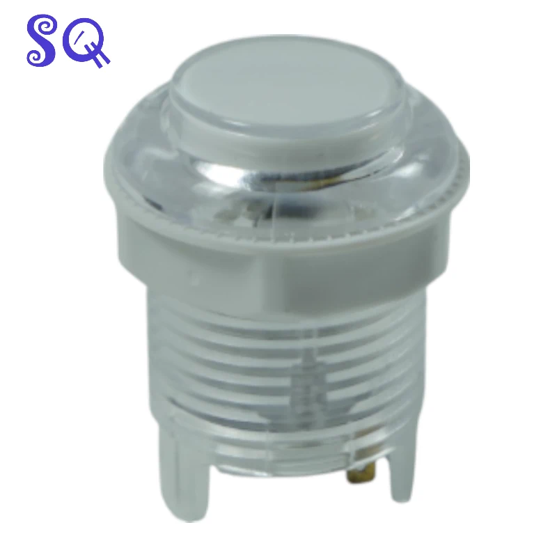 10Pcs Arcade Game RGB LED Colorful Light Button SJ 33mm 5V Flash Plug-in 4P Button for NTD Switch PS3 PC Raspberry Pi